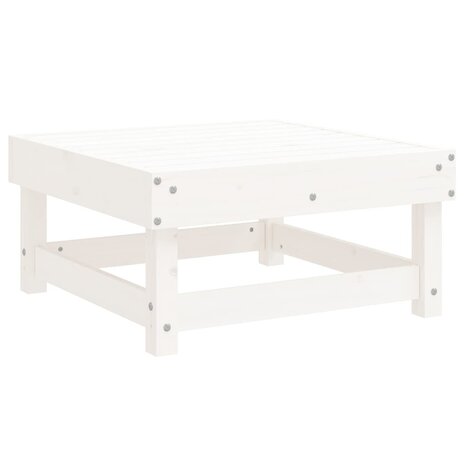 5-delige Loungeset massief grenenhout wit