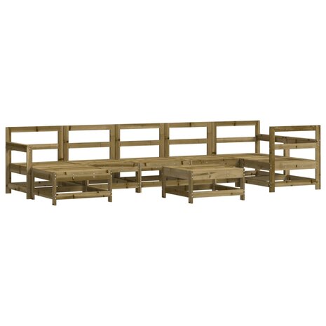 8-delige Loungeset geïmpregneerd grenenhout