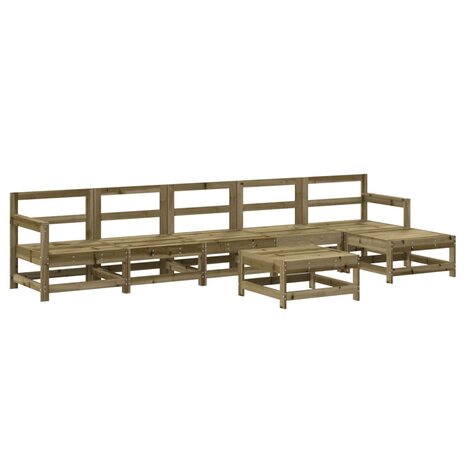 7-delige Loungeset geïmpregneerd grenenhout