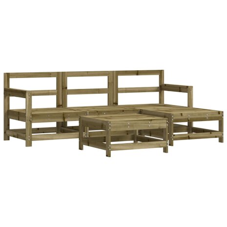 5-delige Loungeset geïmpregneerd grenenhout