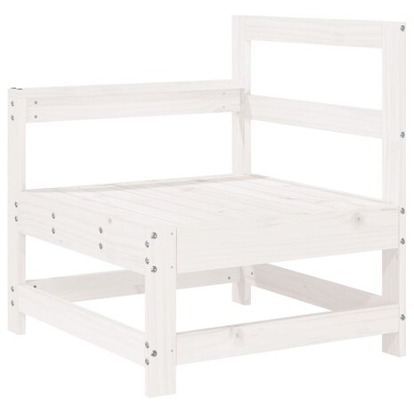 7-delige Loungeset massief grenenhout wit