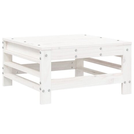 7-delige Loungeset massief grenenhout wit
