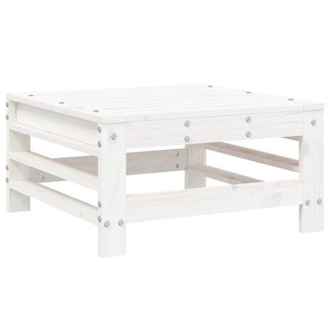 9-delige Loungeset massief grenenhout wit