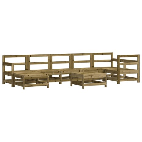 8-delige Loungeset geïmpregneerd grenenhout