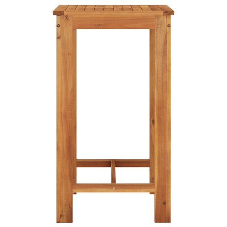 3-delige Tuinbarset massief acaciahout en poly rattan grijs