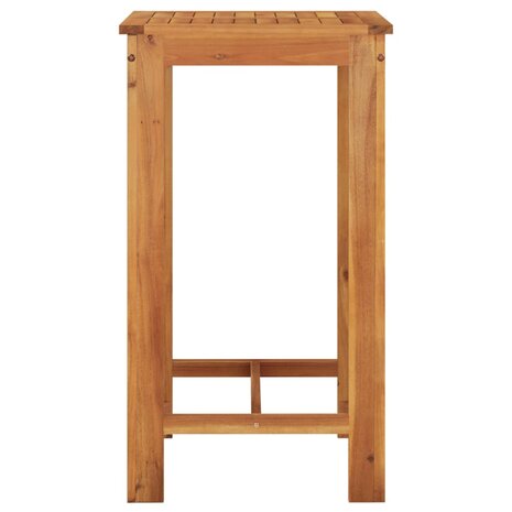 3-delige Tuinbarset massief acaciahout en poly rattan grijs