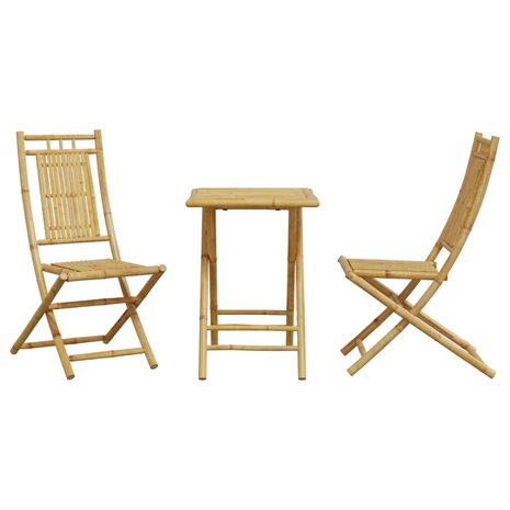3-delige Bistroset bamboe