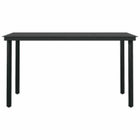 5-delige Tuinset met kussens poly rattan glas bruin