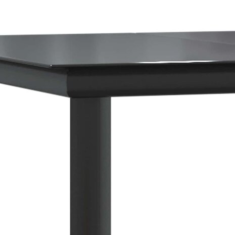 5-delige Tuinset met kussens poly rattan glas bruin