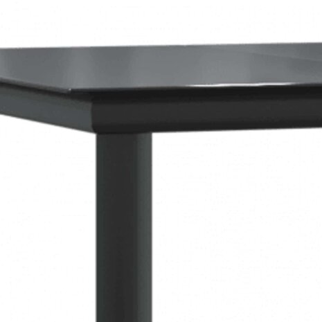 7-delige Tuinset met kussens poly rattan glas bruin