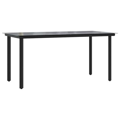 5-delige Tuinset met kussens poly rattan glas bruin