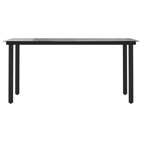5-delige Tuinset met kussens poly rattan glas bruin