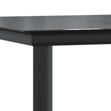 5-delige Tuinset met kussens poly rattan glas bruin