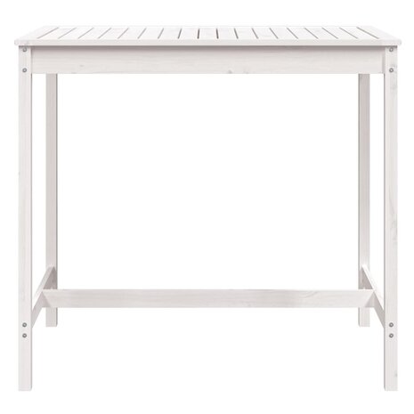 Tuintafel 121x82,5x110 cm massief grenenhout wit