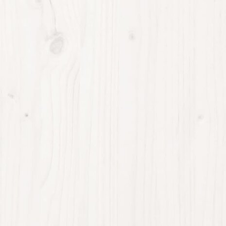 Tuintafel 121x82,5x45 cm massief grenenhout wit