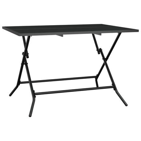 Tuintafel inklapbaar 110x80x72 cm staalgaas antracietkleurig