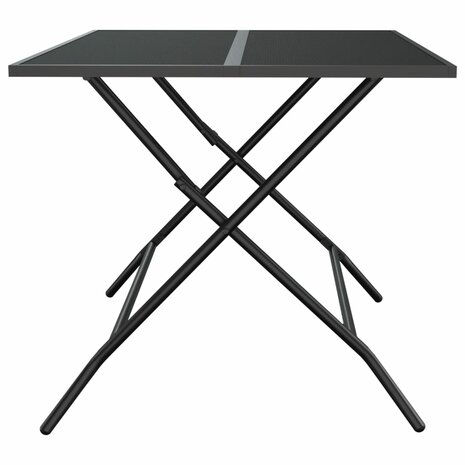 Tuintafel inklapbaar 110x80x72 cm staalgaas antracietkleurig