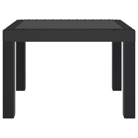 Tuintafel 59x47x40 cm PP antracietkleurig