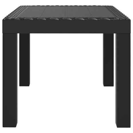 Tuintafel 59x47x40 cm PP antracietkleurig