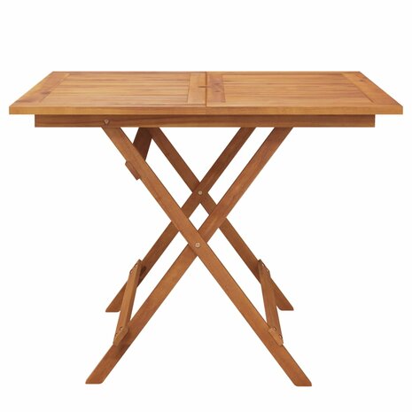 Tuintafel inklapbaar 90x90x75 cm massief acaciahout