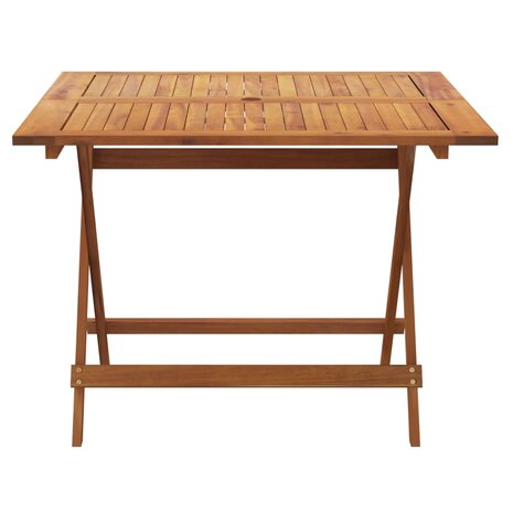 Tuintafel inklapbaar 90x90x75 cm massief acaciahout