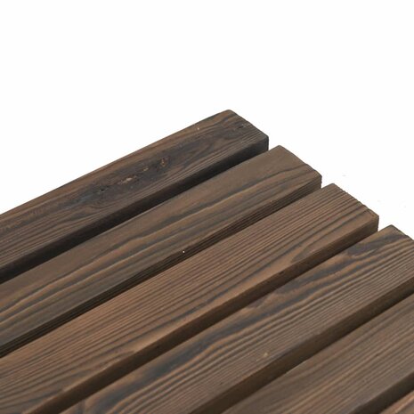Tuintafel 90X50X40 Cm Massief Vurenhout Donkerbruin