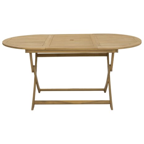 Tuintafel inklapbaar 160x85x75 cm massief acaciahout