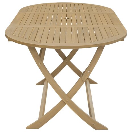 Tuintafel inklapbaar 160x85x75 cm massief acaciahout