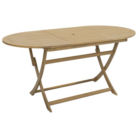 Tuintafel inklapbaar 160x85x75 cm massief acaciahout