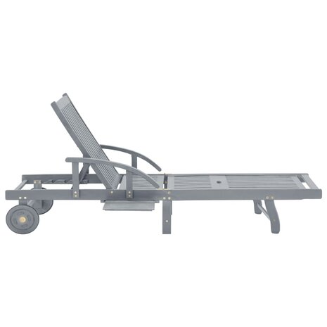 Ligbed massief acaciahout grijs