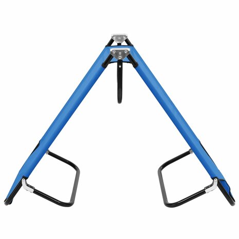 Ligbed inklapbaar staal blauw