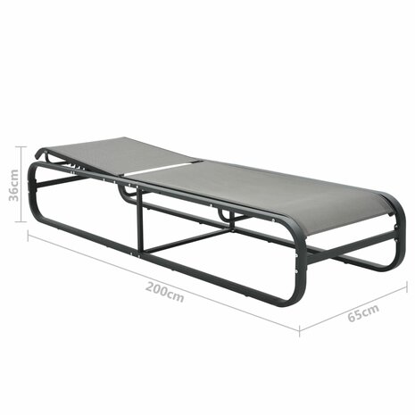 Ligbed aluminium en textileen