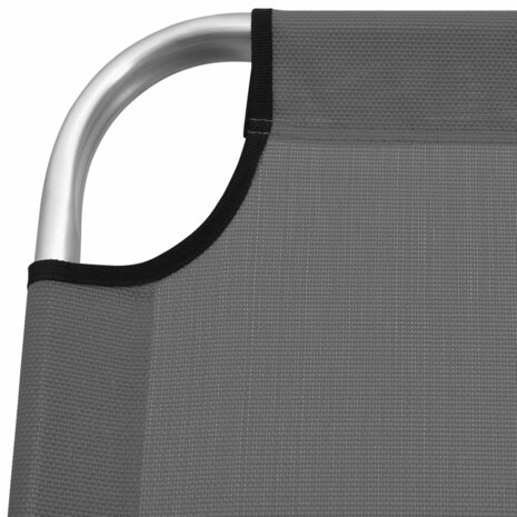Ligbed extra hoog inklapbaar senior aluminium grijs