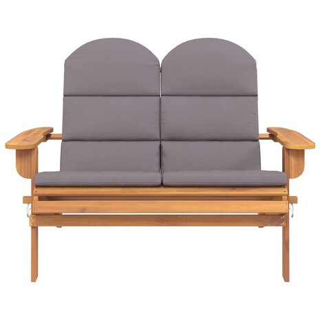 Tuinbank Adirondack met kussens 126 cm massief acaciahout