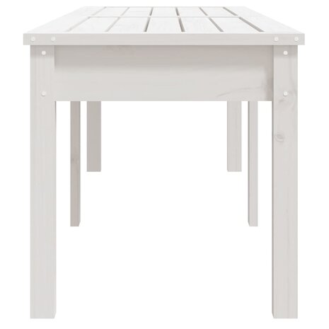 Tuinbank 2-zits 159,5x44x45 cm massief grenenhout wit
