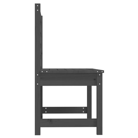 Tuinbank 109 cm massief grenenhout grijs