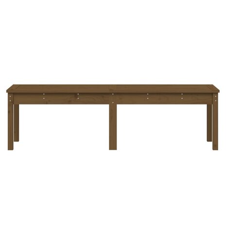 Tuinbank 2-zits 159,5x44x45 cm massief grenenhout honingbruin