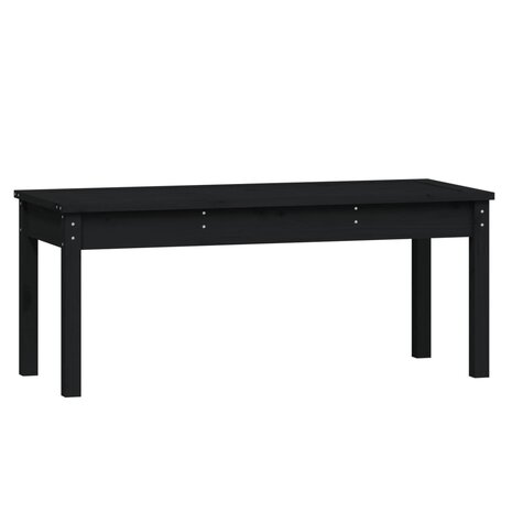 Tuinbank 109x44x45 cm massief grenenhout zwart