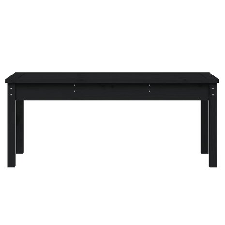 Tuinbank 109x44x45 cm massief grenenhout zwart