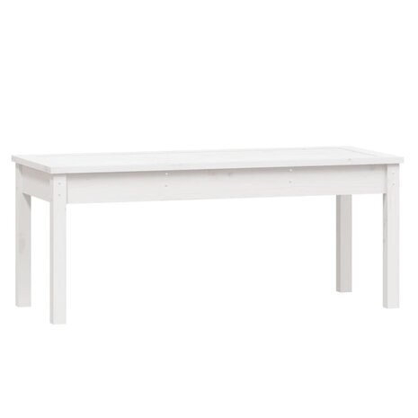 Tuinbank 109x44x45 cm massief grenenhout wit