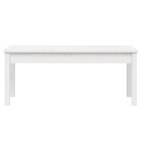 Tuinbank 109x44x45 cm massief grenenhout wit
