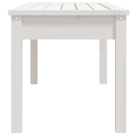 Tuinbank 109x44x45 cm massief grenenhout wit