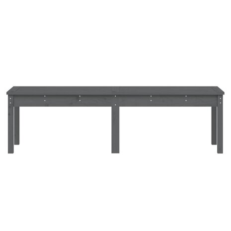 Tuinbank 2-zits 159,5x44x45 cm massief grenenhout grijs