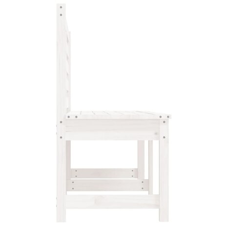 Tuinbank 157,5 cm massief grenenhout wit