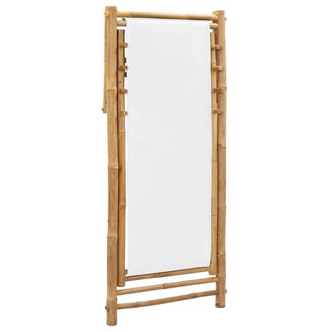 Terrasstoel bamboe en canvas