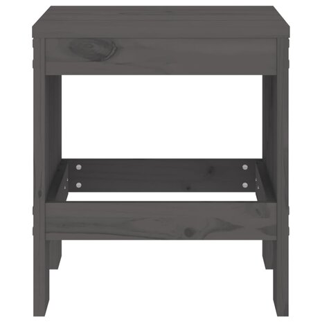 Tuinkrukken 2 st 40x36x45 cm massief grenenhout grijs
