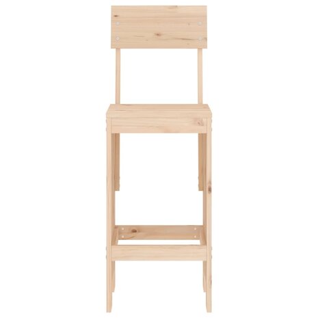 Barkrukken 2 st 40x48,5x115,5 cm massief grenenhout