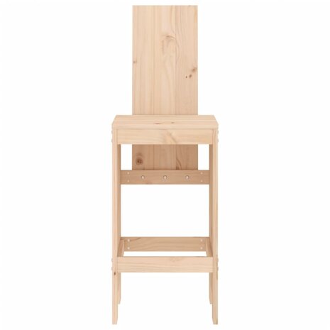 Barkrukken 2 st 40x42x120 cm massief grenenhout