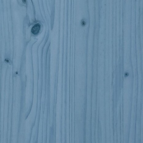 Stoel Adirondack met voetenbank massief vurenhout blauw