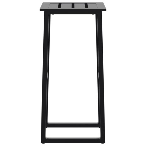 Barkrukken 2 st 38x38x80 cm gepoedercoat staal zwart